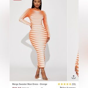 Fashion Nova Margo Sweater Maxi Dress